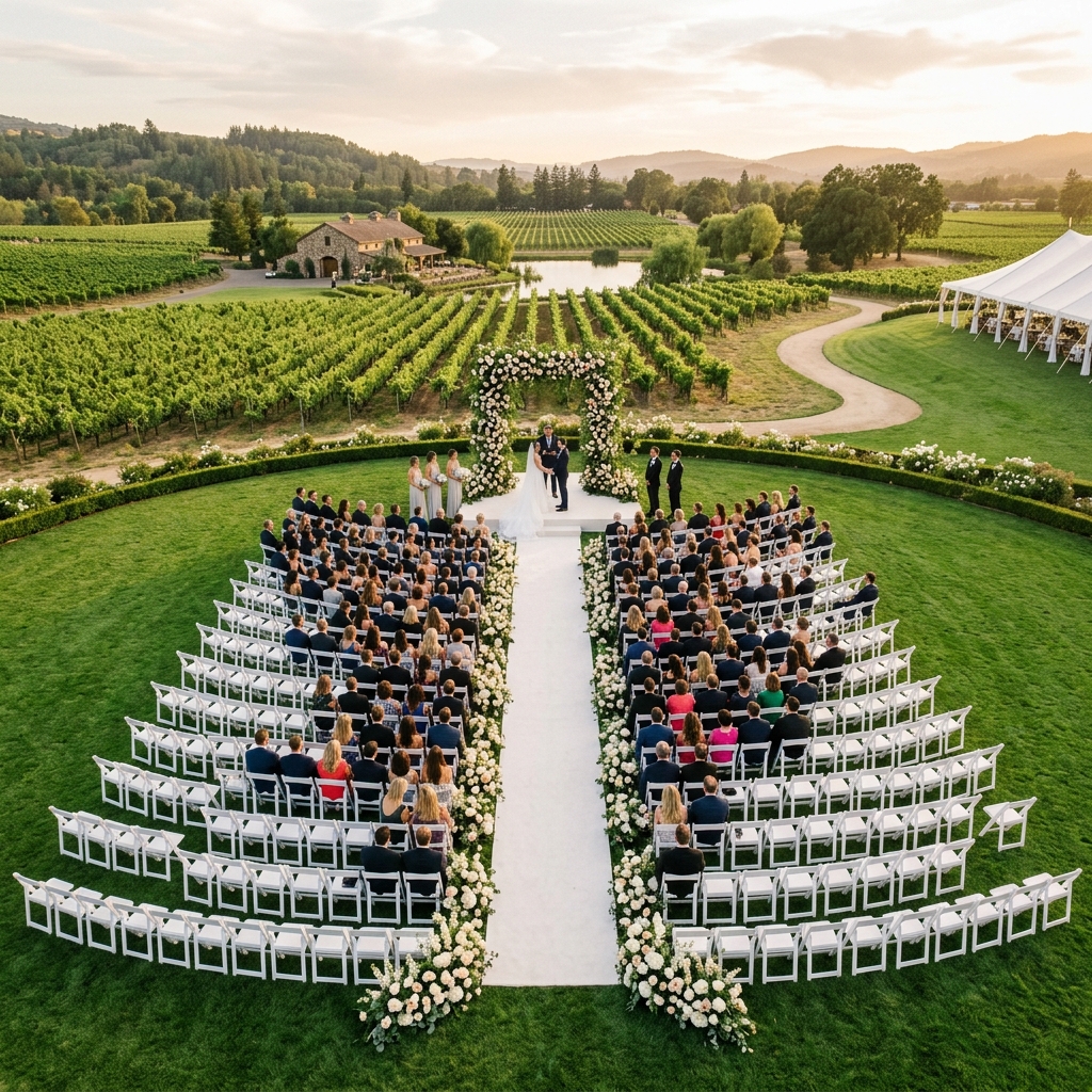 Wedding aerial